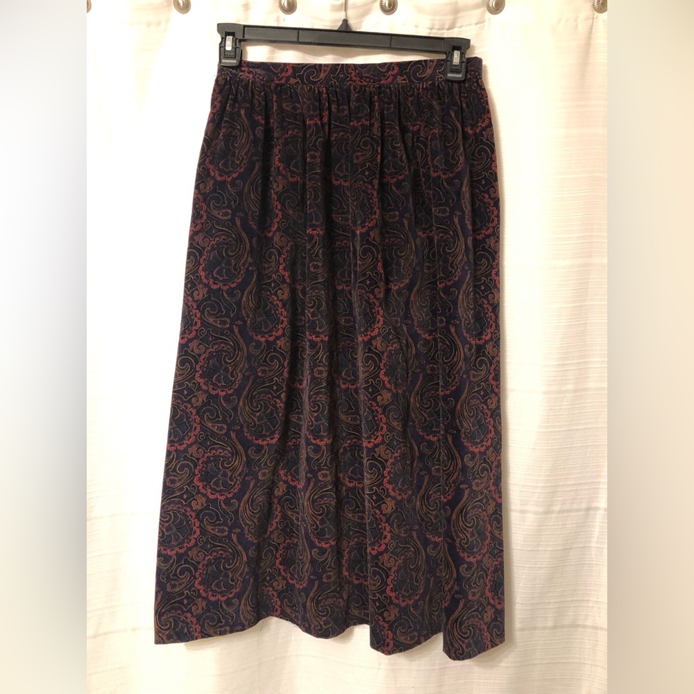 Vintage 90s Paisley Maxi Shirt by Bryn Connelly Size 12 - Picture 2 of 4